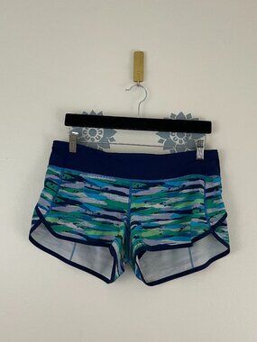 Lululemon Speed Shorts Seven Wonders Multi/Hero Blue Size 8